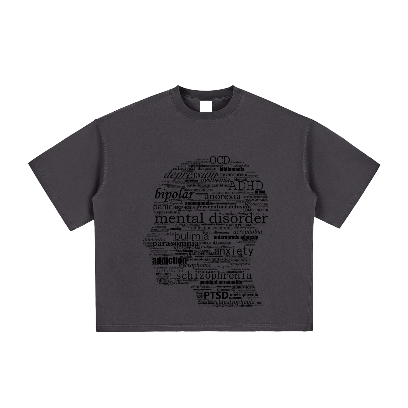 Mental health Washed Boxy T-Shirt