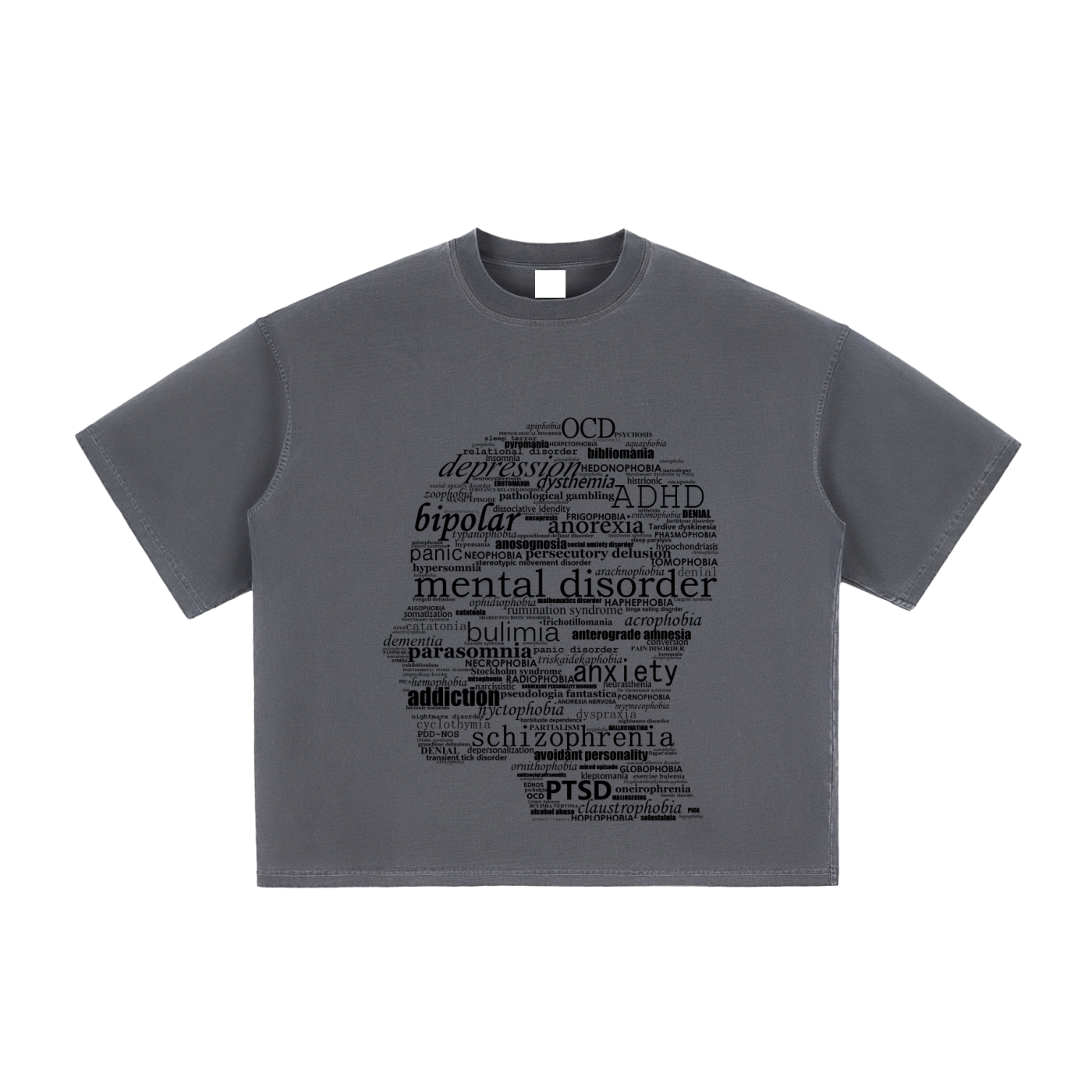 Mental health Washed Boxy T-Shirt