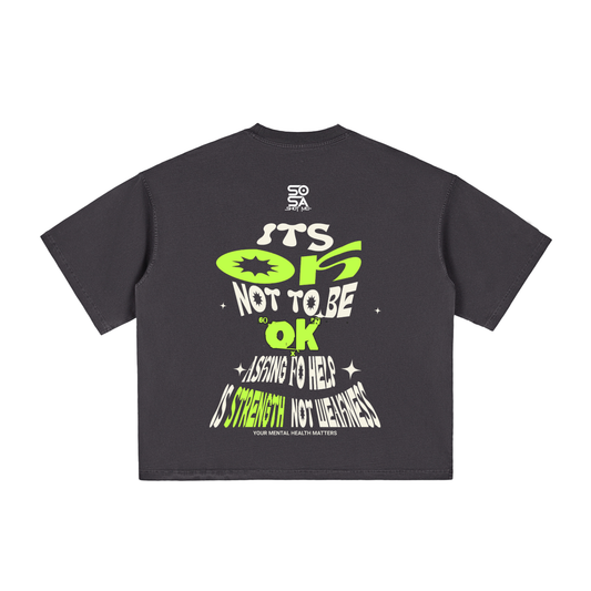 Mental health Washed Boxy T-Shirt