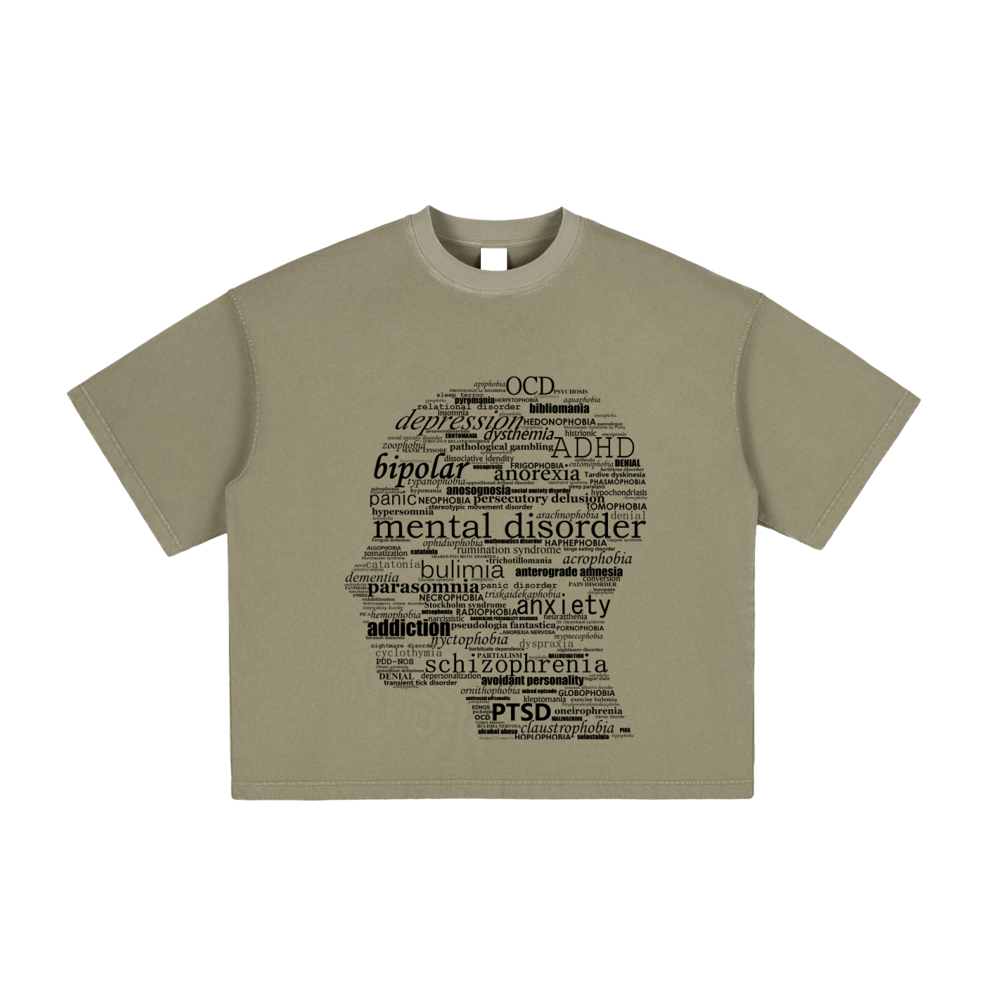 Mental health Washed Boxy T-Shirt