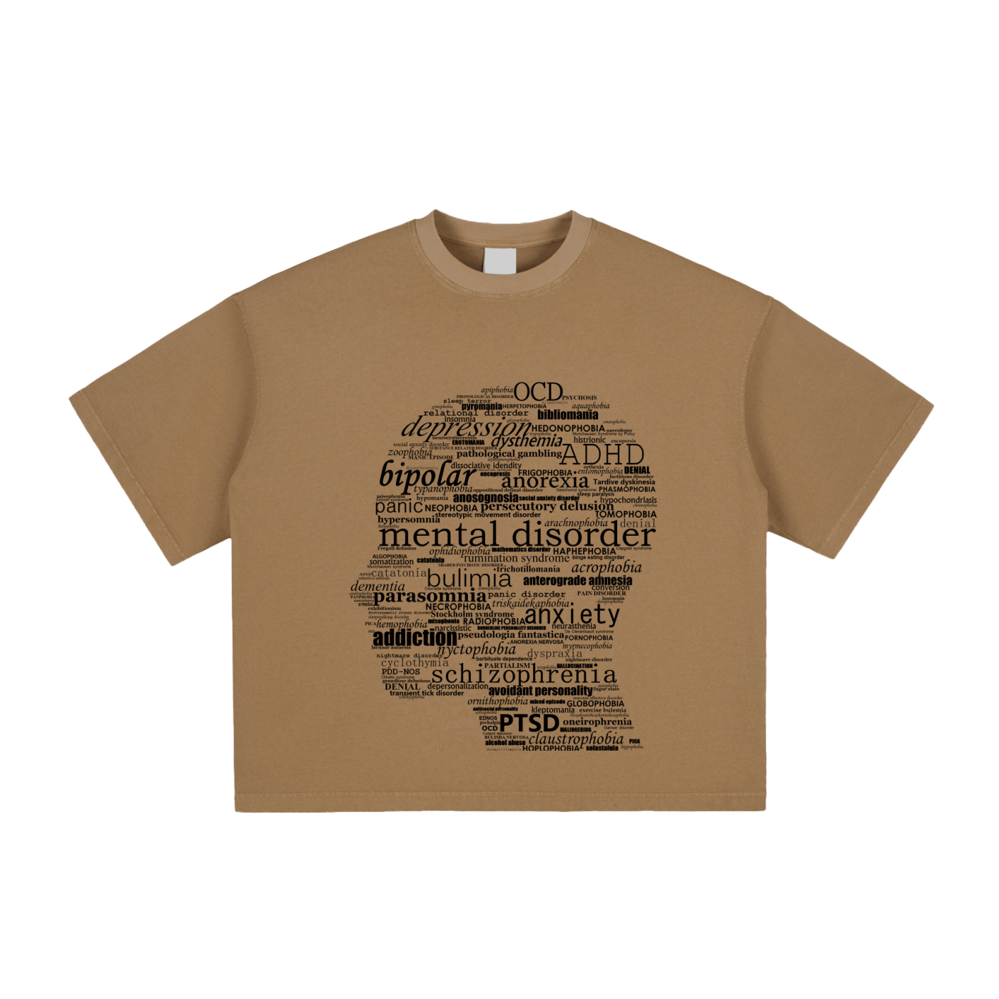 Mental health Washed Boxy T-Shirt