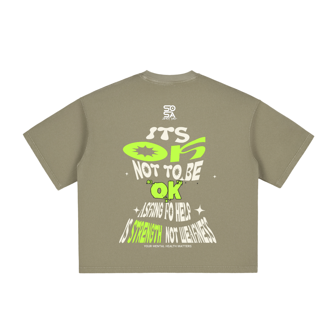 Mental health Washed Boxy T-Shirt