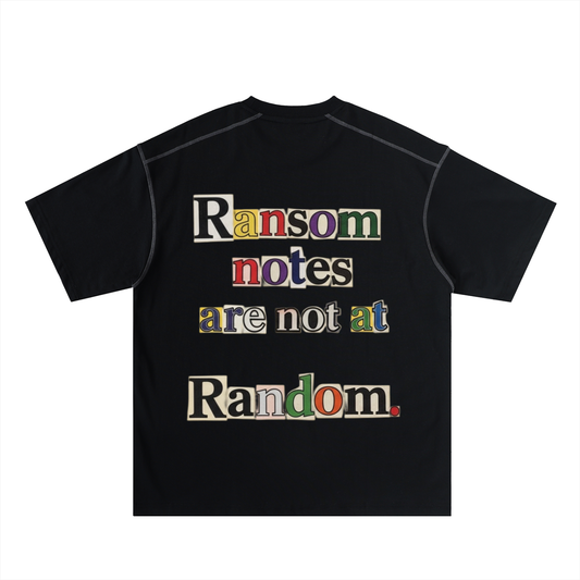 Oversized Contrast-Stitched Cotton Tee